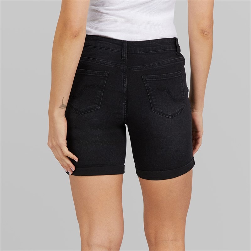 Board Angels Womens Denim Shorts Black - Image 2