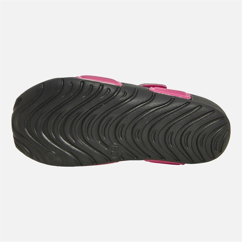 Board Angels Girls Zomma Velcro Aqua Sandals Pink - Image 3