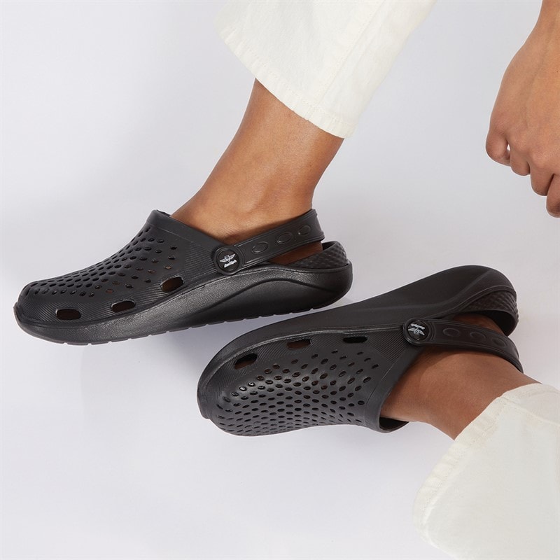 Board Angels Womens Beach Comber Aqua Sandals Black - Image 5