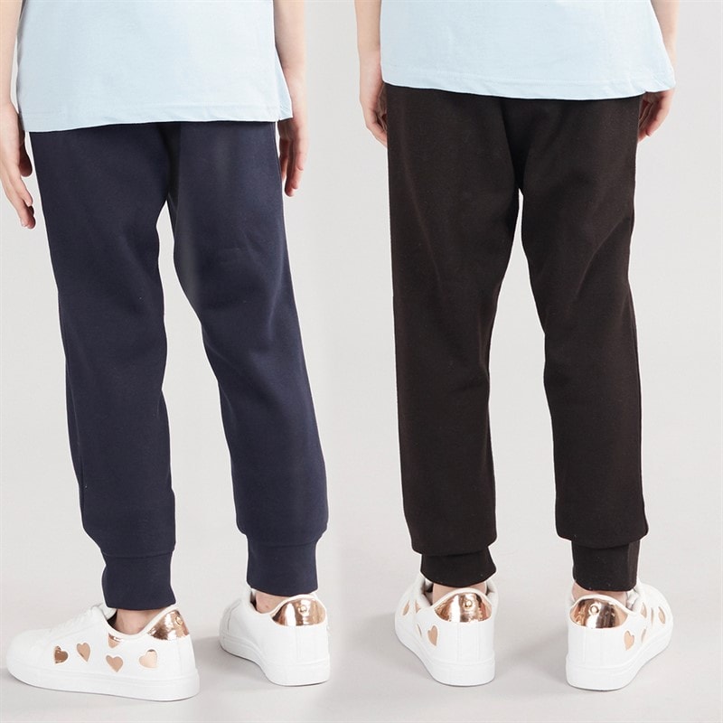 Board Angels Girls Two Pack Joggers Black/Navy - Image 2