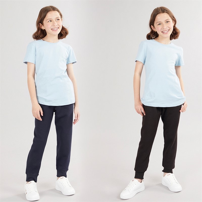 Board Angels Girls Two Pack Joggers Black/Navy - Image 3