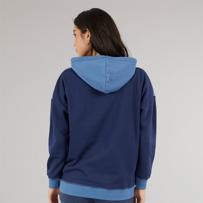 Board Angels Womens Colour Block Hoodie Navy/Blue - Image 2