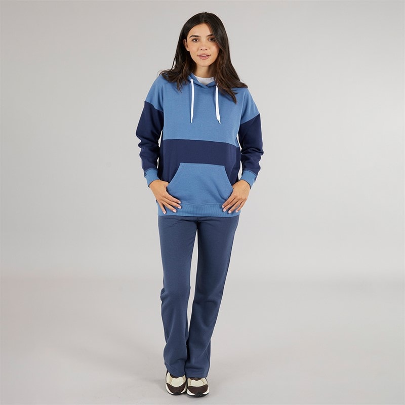 Board Angels Womens Colour Block Hoodie Navy/Blue - Image 3