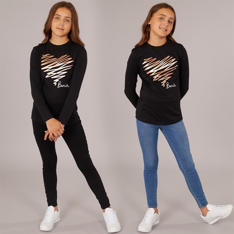 Board Angels Girls Two Pack Denim Jeggings Black/Mid Blue - Image 4