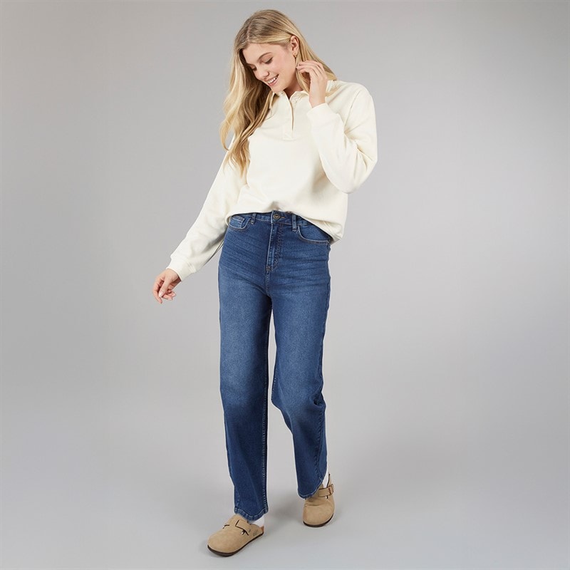 Board Angels Womens Stretch Straight Fit Jeans Dark Wash - Image 3