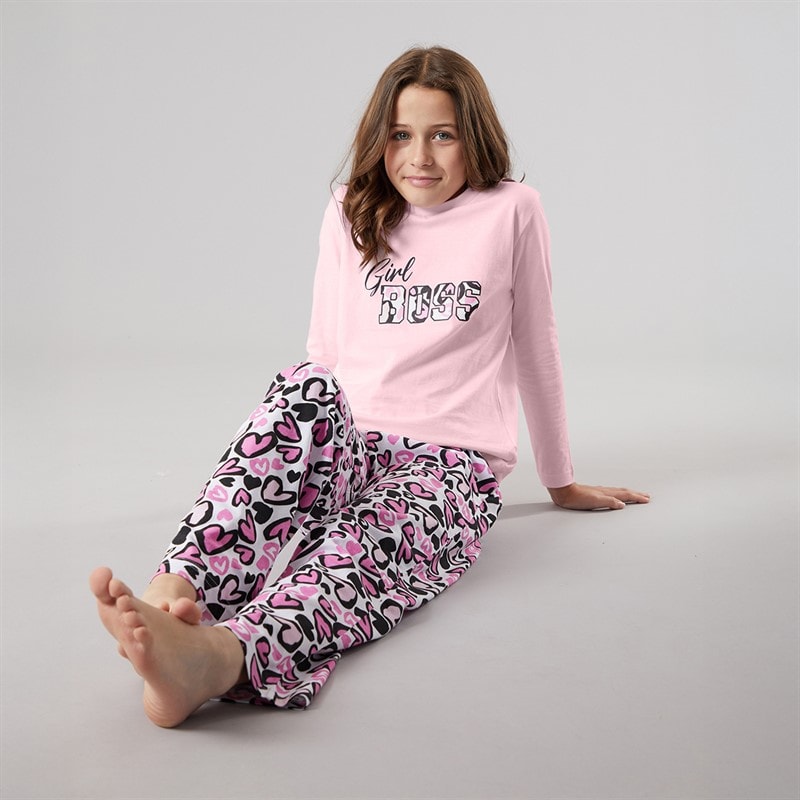 Board Angels Girls Girl Boss Pyjama Set Multi - Image 4