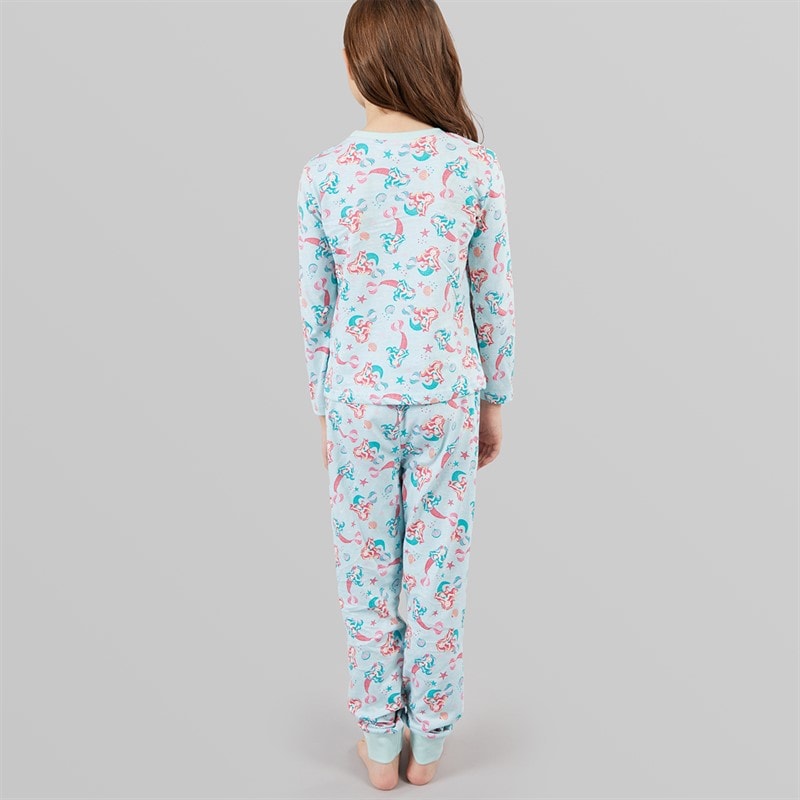 Board Angels Girls Mermaid Pyjama Set Multi Multi - Image 2
