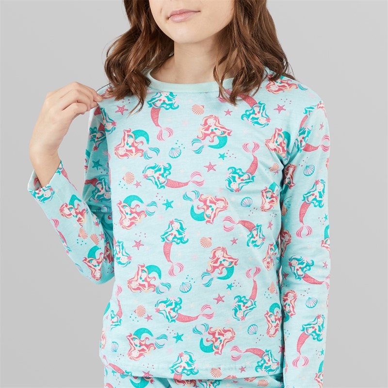 Board Angels Girls Mermaid Pyjama Set Multi Multi - Image 3