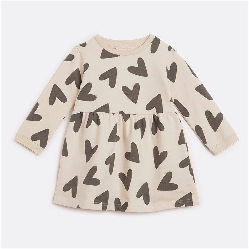 Board Angels Girls AOP Fleece Jumper Dress Multi - Image 1