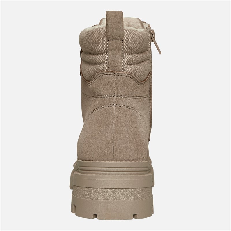Board Angels Womens Mitton Boots Beige - Image 3