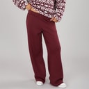 Board Angels Womens Open Hem Joggers Burgundy