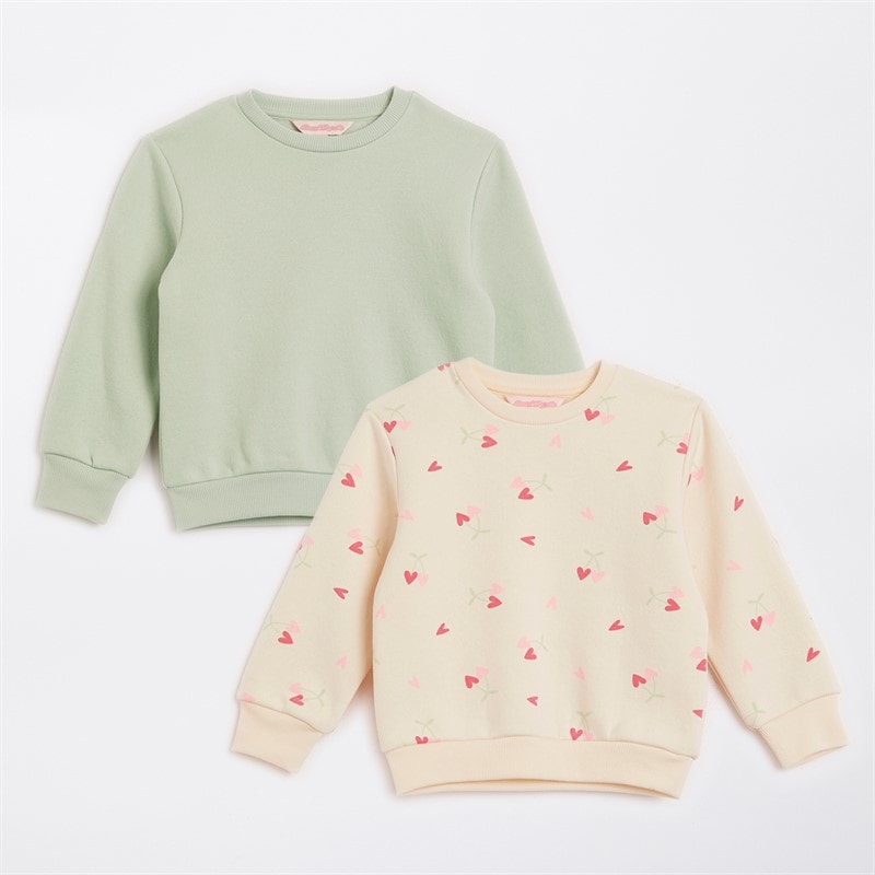 Board Angels Infant Girls Cherry Two Pack Sweatshirts Multi - Image 1