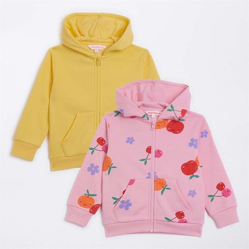 Board Angels Girls Fruity Two Pack Printed Hoodies Multi