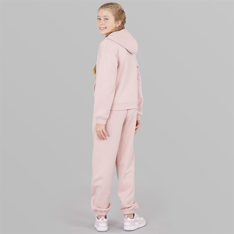 Board Angels Girls Zip Through Hoodie And Joggers Set Baby Pink - Image 2