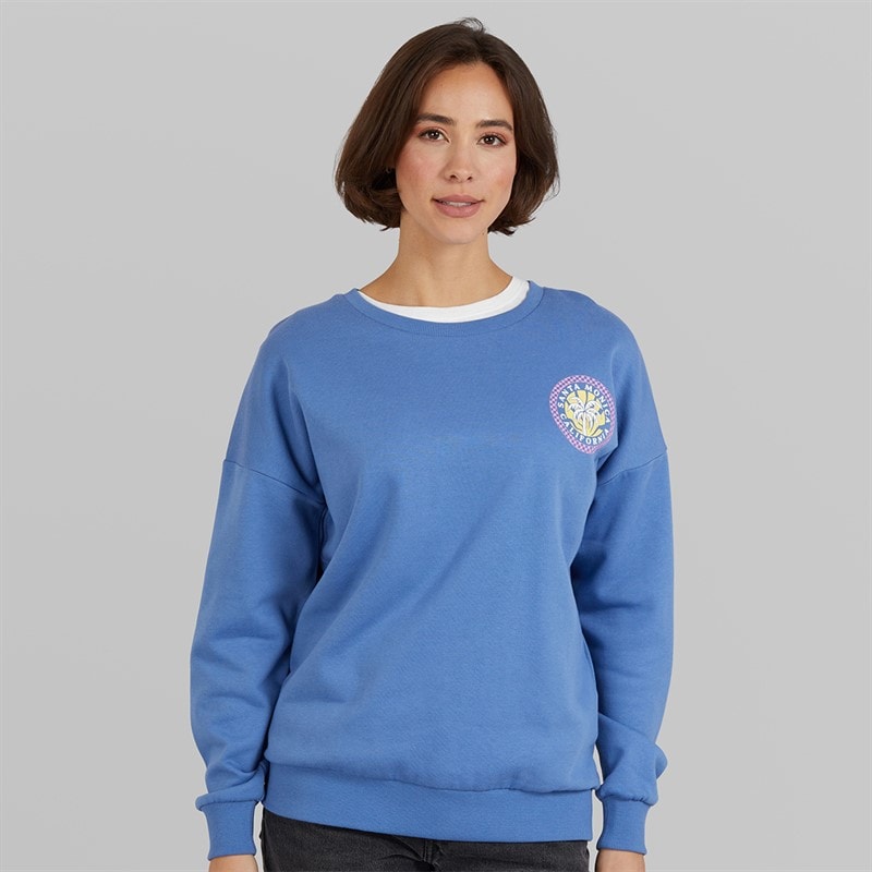 Board Angels Womens Sweatshirt Bright Blue - Image 2