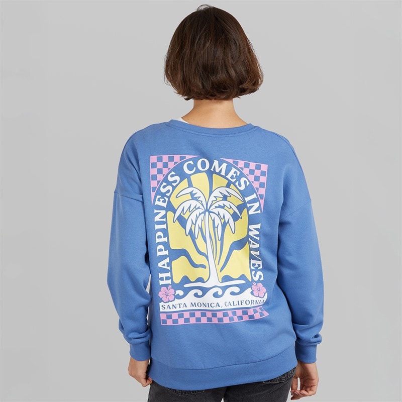 Board Angels Womens Sweatshirt Bright Blue - Image 3