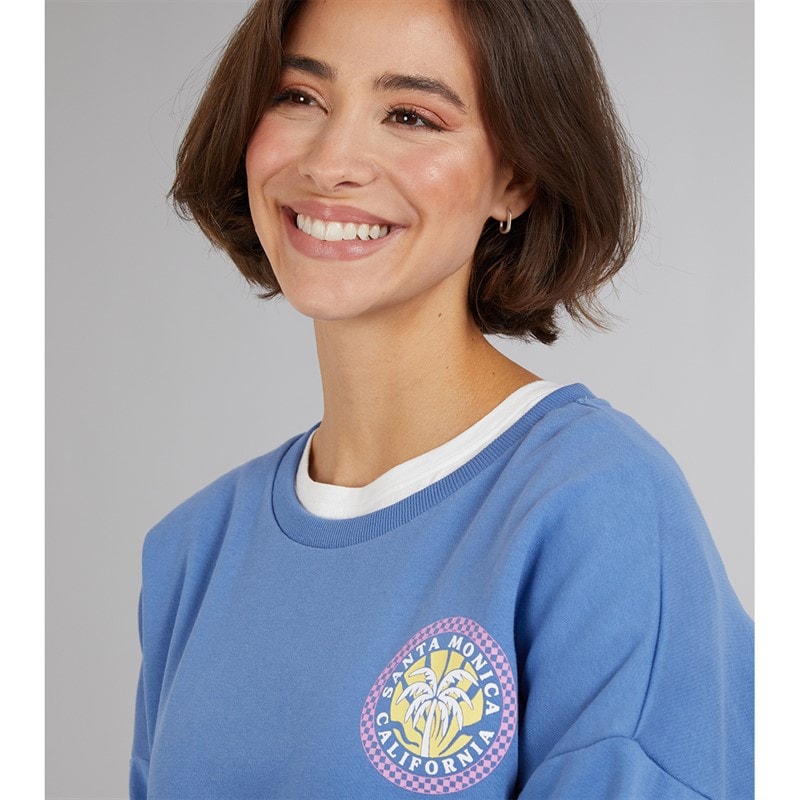 Board Angels Womens Sweatshirt Bright Blue - Image 5