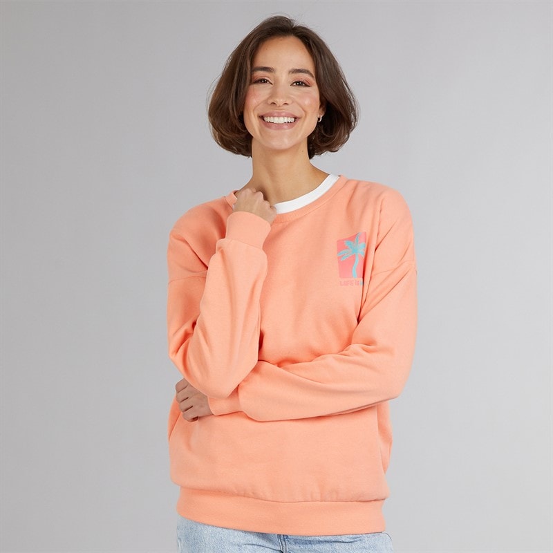 Board Angels Womens Sweatshirt Peach - Image 2