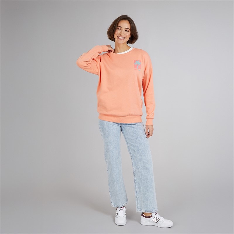 Board Angels Womens Sweatshirt Peach - Image 4