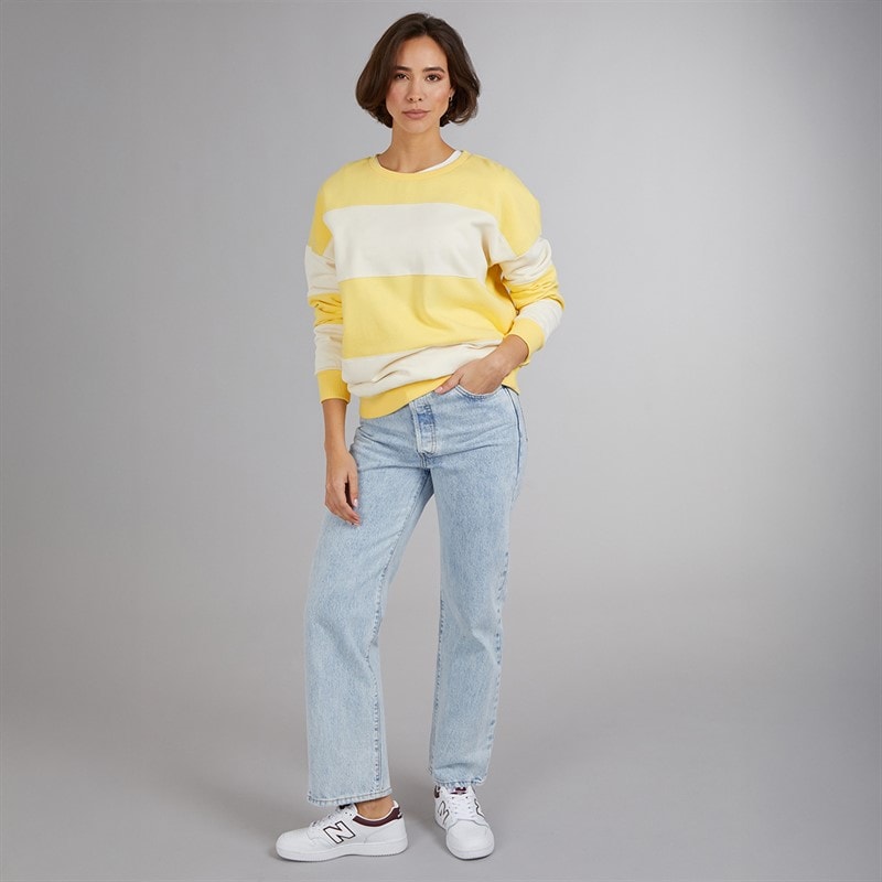 Board Angels Womens Sweatshirt Lemon/Ecru - Image 3