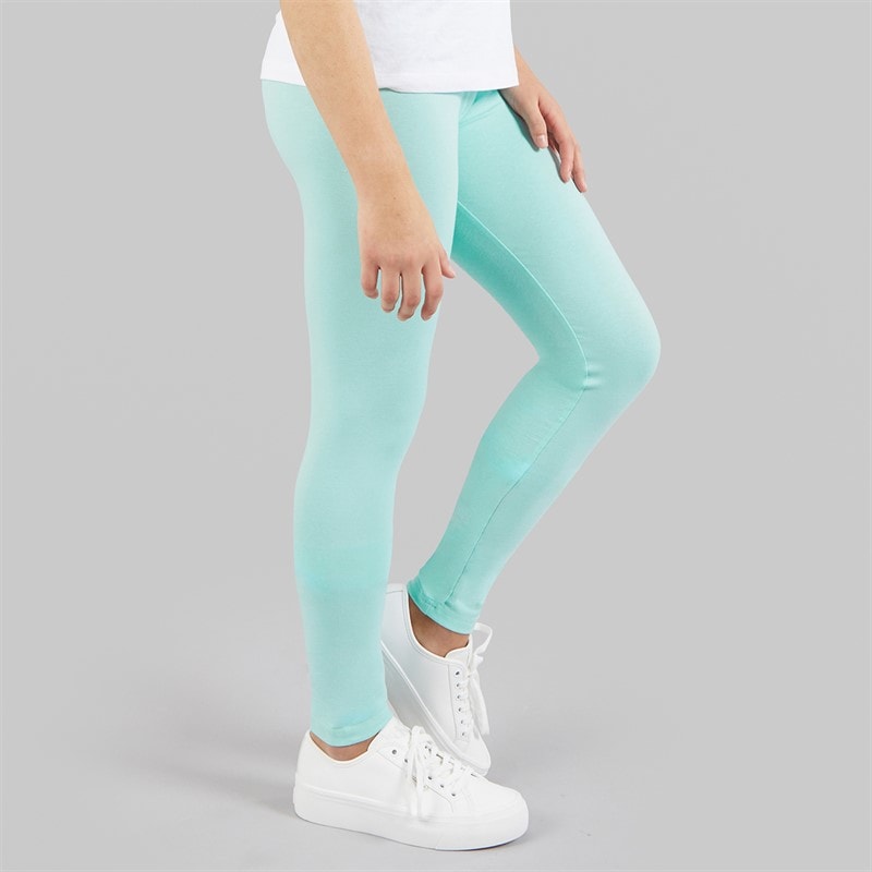 Board Angels Girls Five Pack Plain Leggings Multi - Image 2