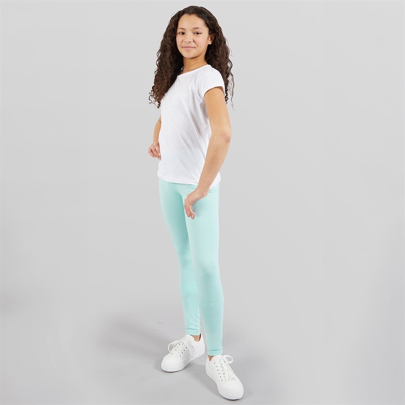 Board Angels Girls Five Pack Plain Leggings Multi - Image 4