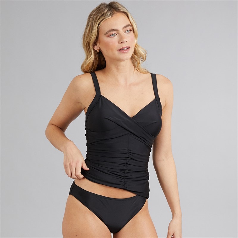Board Angels Womens Tummy Shaping Tankini Set Black - Image 3