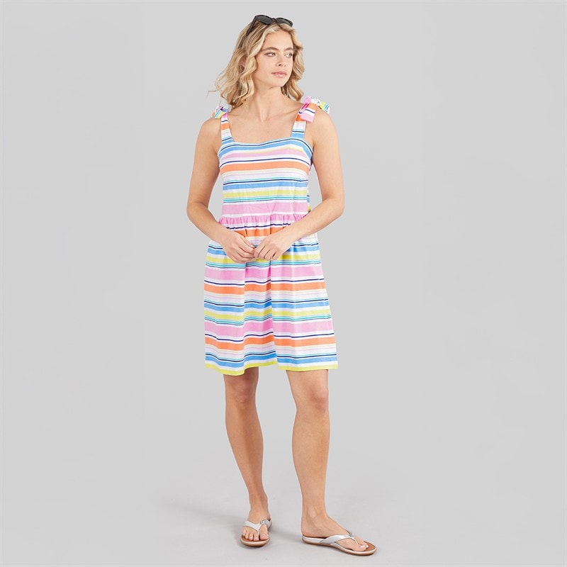 Board Angels Womens Striped Dress Multi Stripe - Image 3