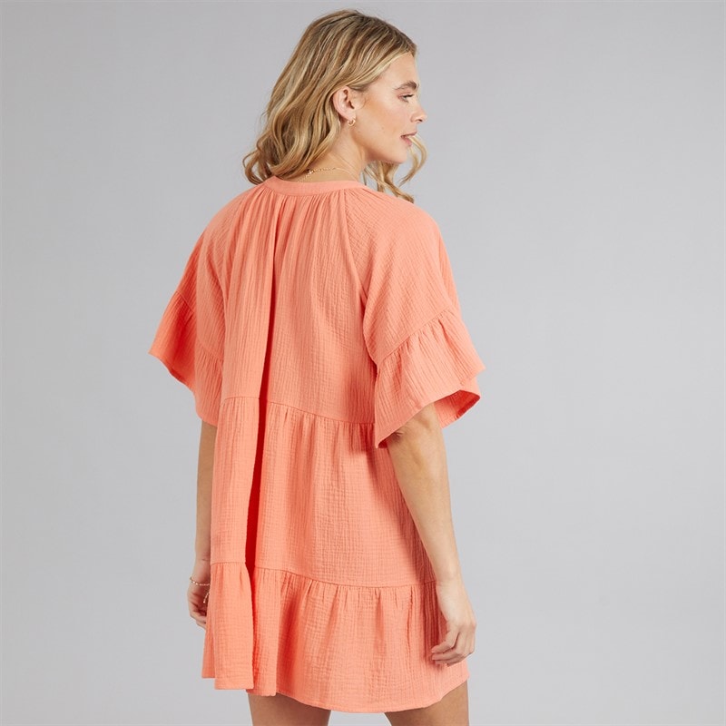 Board Angels Womens Smock Dress Coral - Image 2
