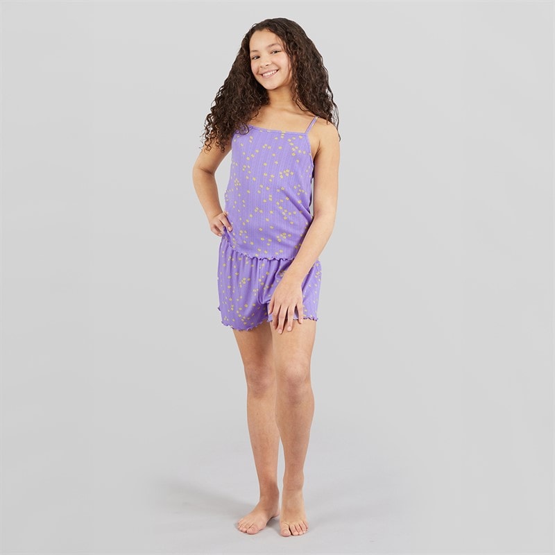 Board Angels Girls Vest And Shorts Pyjama Set Multi - Image 3