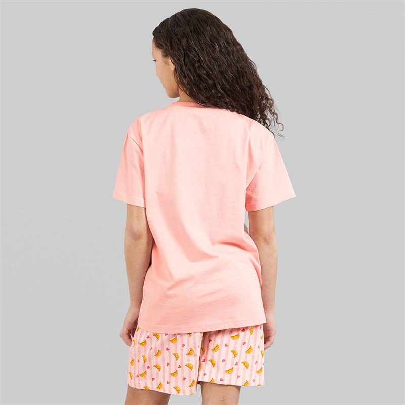 Board Angels Girls T-Shirt And Shorts Pyjama Set Multi - Image 2