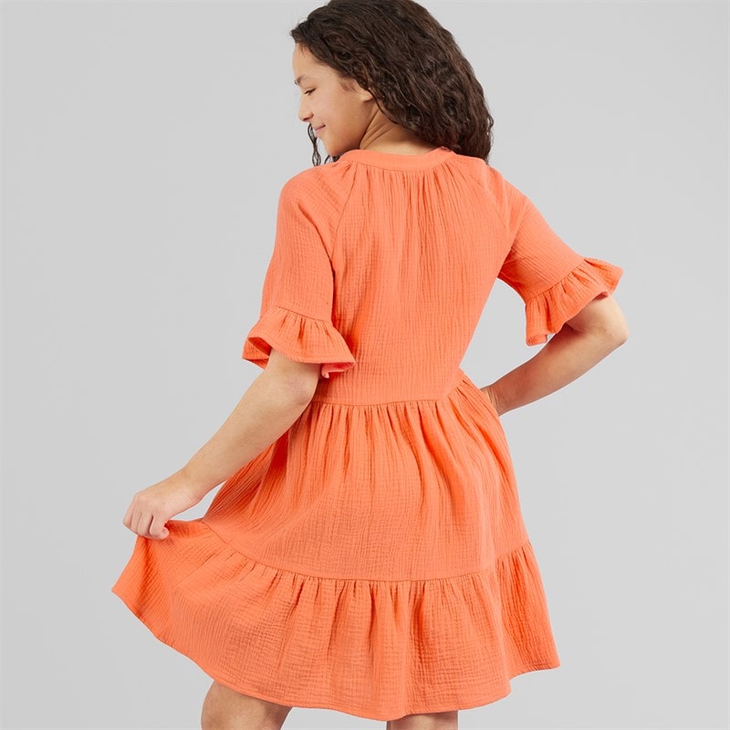 Board Angels Girls Dress Coral - Image 2