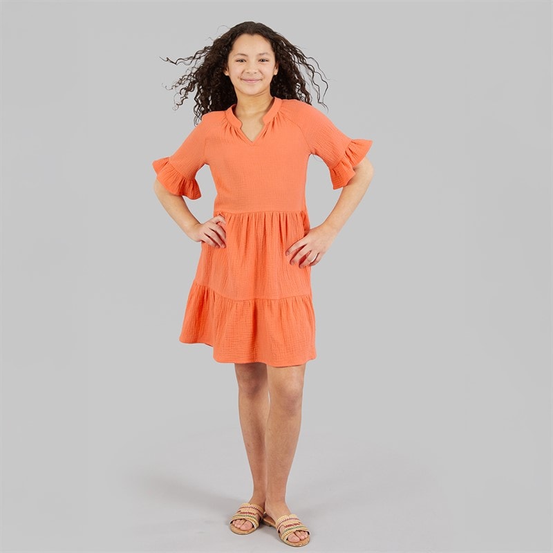 Board Angels Girls Dress Coral - Image 3