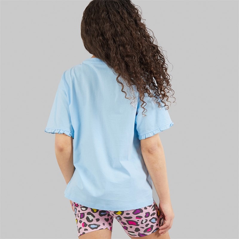 Board Angels Girls T-Shirt And Leopard Shorts Set Pink/Purple - Image 2