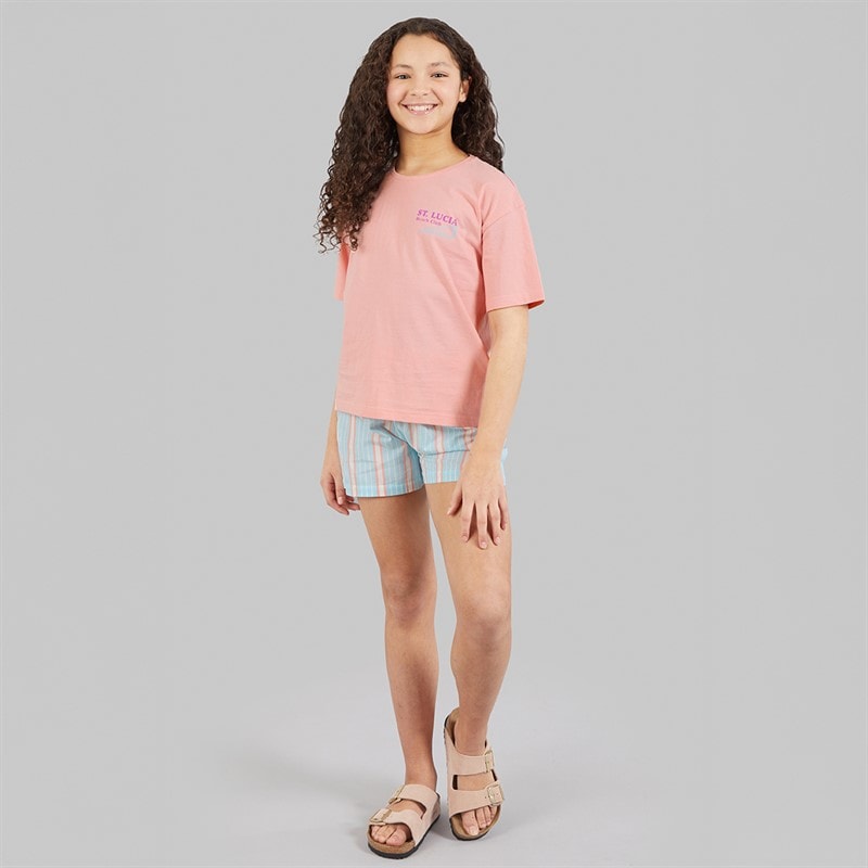 Board Angels Girls T-Shirt And Shorts Set Multi - Image 4