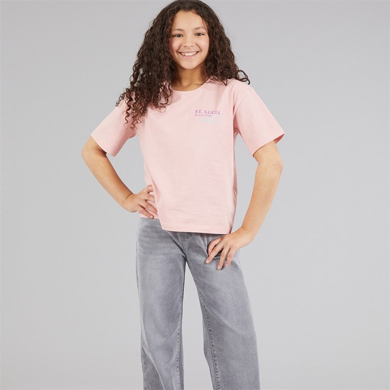 Board Angels Girls Relaxed Jeans Light Grey Wash - Image 3