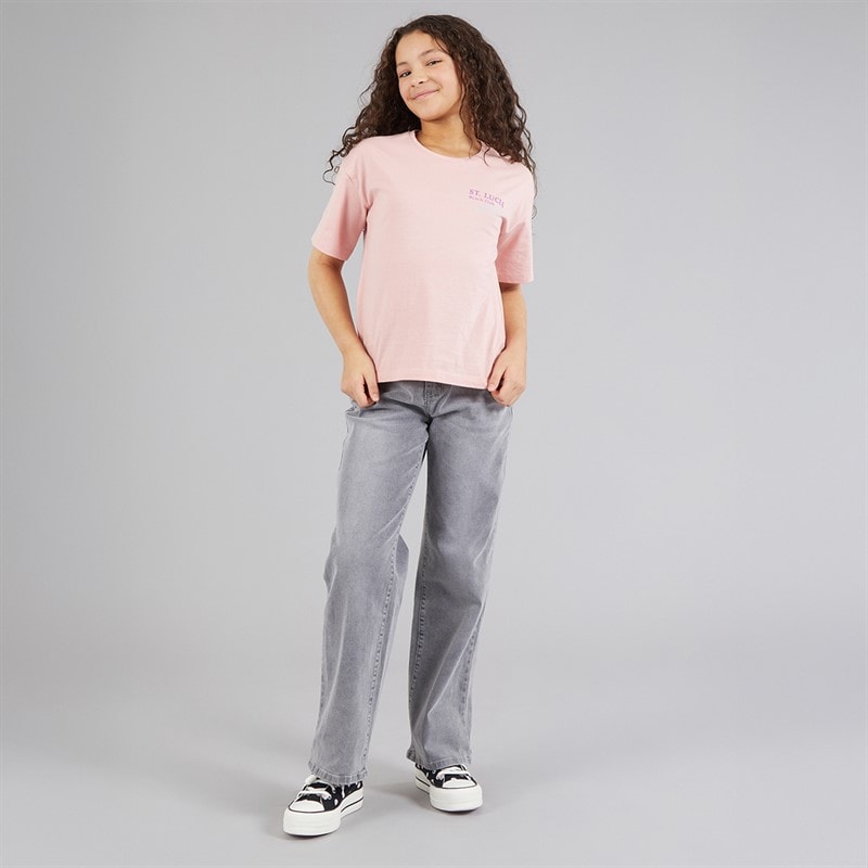 Board Angels Girls Relaxed Jeans Light Grey Wash - Image 4