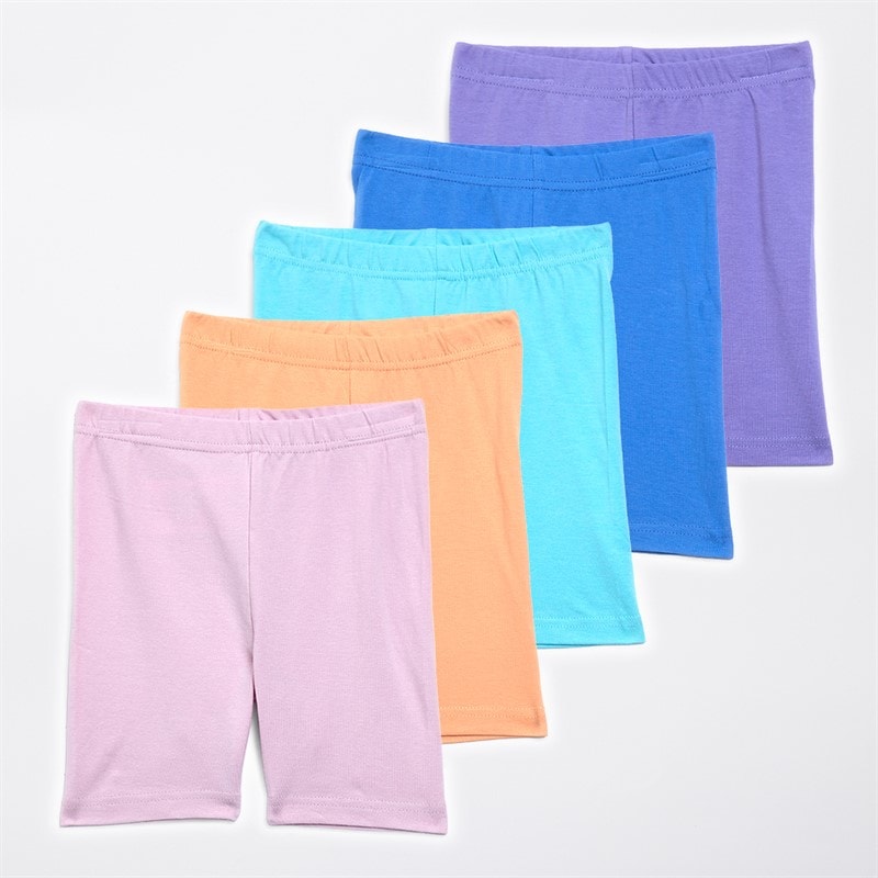 Board Angels Infant Girls Five Pack Cycle Shorts Multi