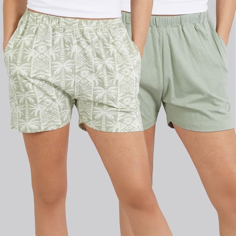 Board Angels Womens Two Pack Jersey Shorts Multi - Image 1