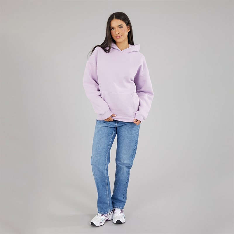 Board Angels Womens Oversized Overhead Hoodie Lilac - Image 4