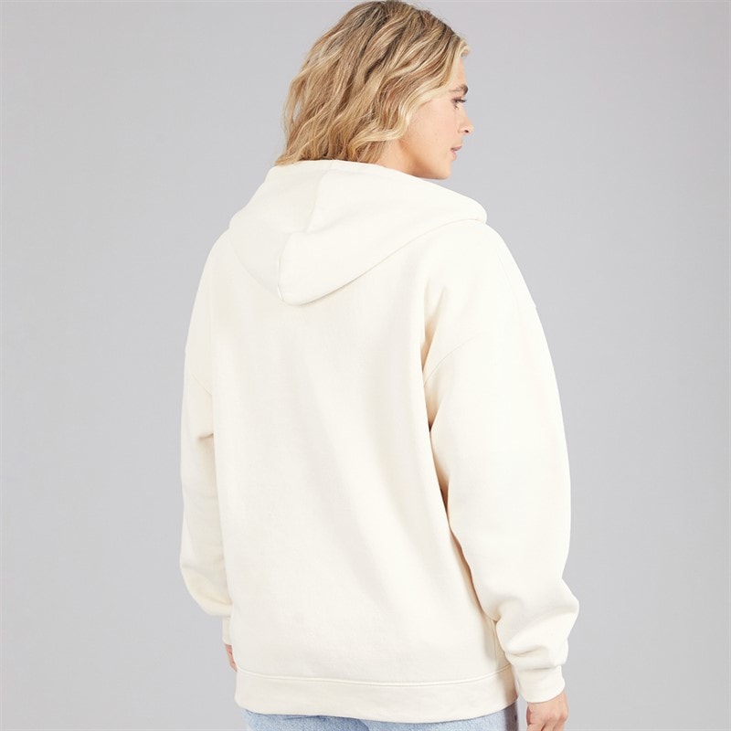 Board Angels Womens Oversized Zip-Through Hoodie Almond - Image 2