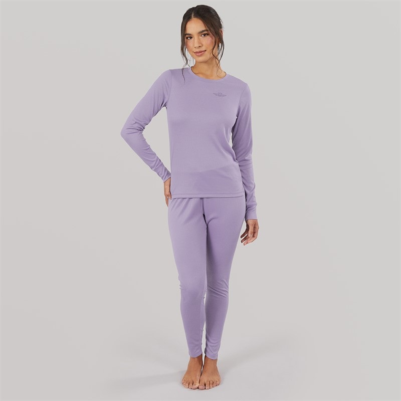 Board Angels Womens Baselayer Set Dusky Purple - Image 4
