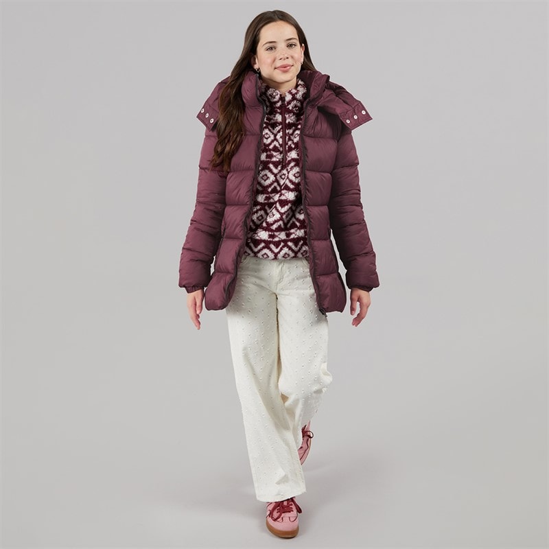 Board Angels Girls Hooded Coat undy Burg - Image 4