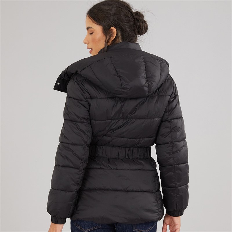 Board Angels Womens Belted Jacket Black - Image 2