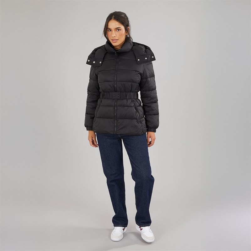 Board Angels Womens Belted Jacket Black - Image 4