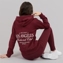 Board Angels Girls Collegiate Hoodie And Leggings Set Zinfandel
