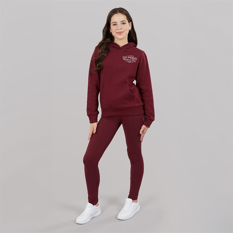 Board Angels Girls Collegiate Hoodie And Leggings Set Zinfandel - Image 4