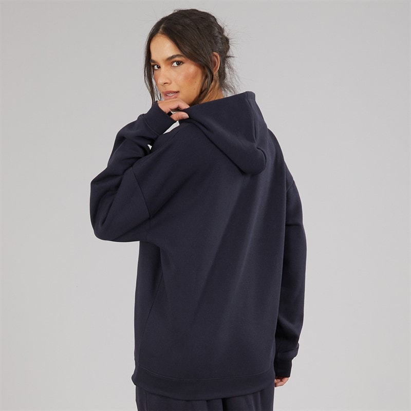 Board Angels Womens Oversized Overhead Hoodie Navy - Image 2