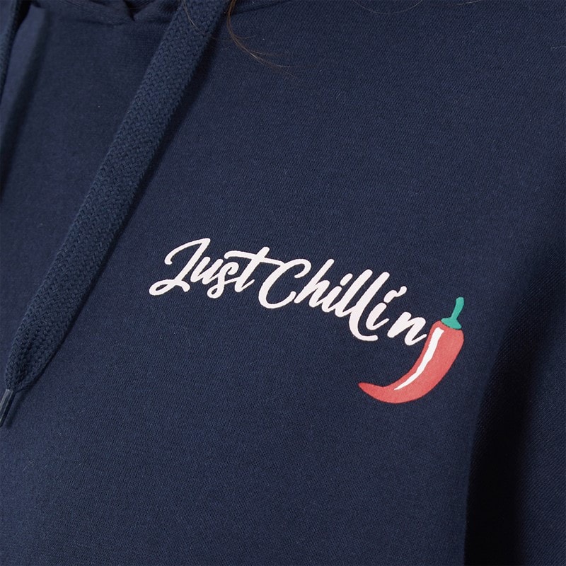 Board Angels Womens Chilli Hoodie Salute Navy - Image 5