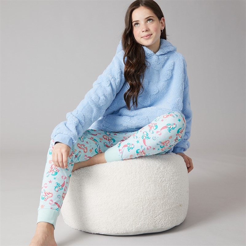 Board Angels Girls Bow Blanket Hoodie Blue - Image 5